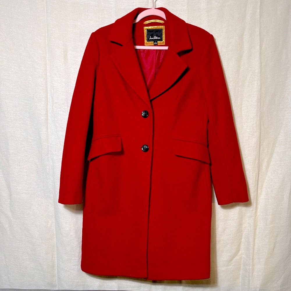 Sam Edelman Red Wool Coat Jackets